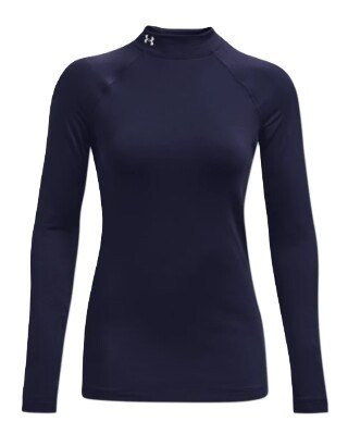 Under Armour Authentics Mockneck sous-vêtement thermique femme, bleu