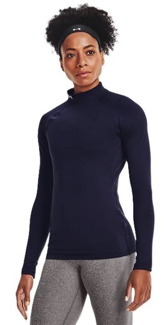 Under Armour Authentics Mockneck sous-vêtement thermique femme, bleu