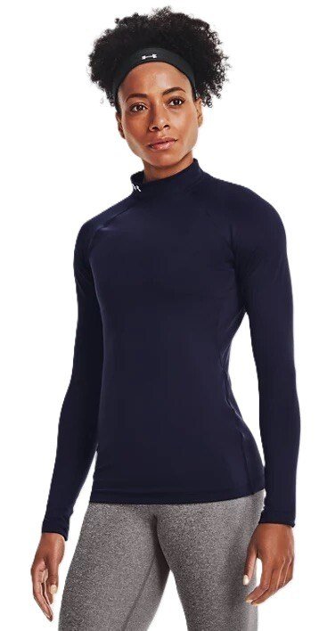 Under Armour Authentics Mockneck sous-vêtement thermique femme, bleu