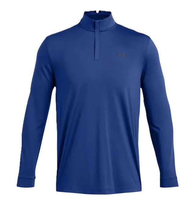 Under Armour Playoff 1/4 Zip sweat homme, tech blue/black