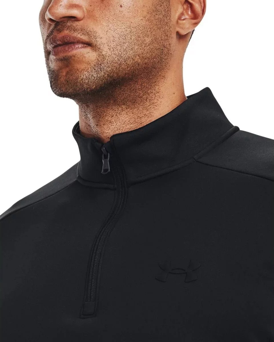 Under Armour Fleece 1/4 Zip sweat homme, noir