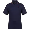 Under Armour Iso-Chill polo homme, midnight navy/flare orange