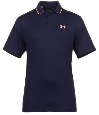Under Armour Iso-Chill polo homme, midnight navy/flare orange