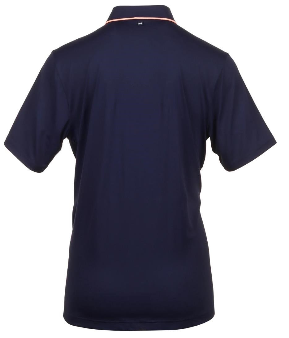 Under Armour Iso-Chill polo homme, midnight navy/flare orange
