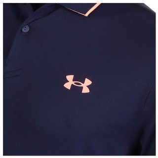 Under Armour Iso-Chill polo homme, midnight navy/flare orange