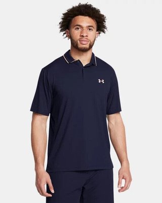 Under Armour Iso-Chill polo homme, midnight navy/flare orange