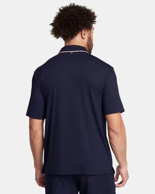 Under Armour Iso-Chill polo homme, midnight navy/flare orange