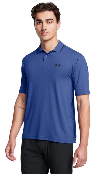 Under Armour Iso-Chill Polo polo homme, tech blue/black