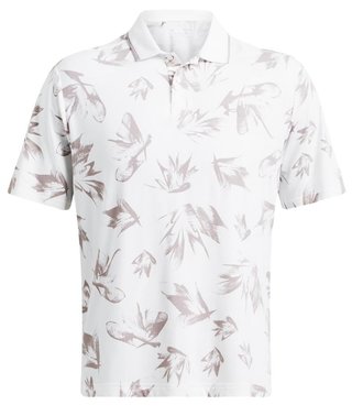Under Armour Iso-Chill Edge polo homme, blanc/tetra gray
