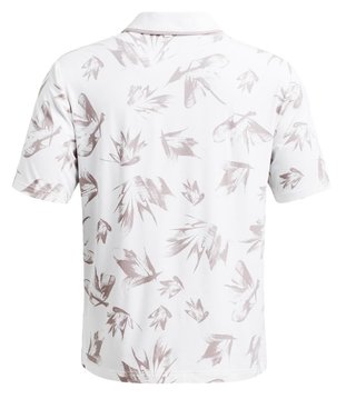 Under Armour Iso-Chill Edge polo homme, blanc/tetra gray