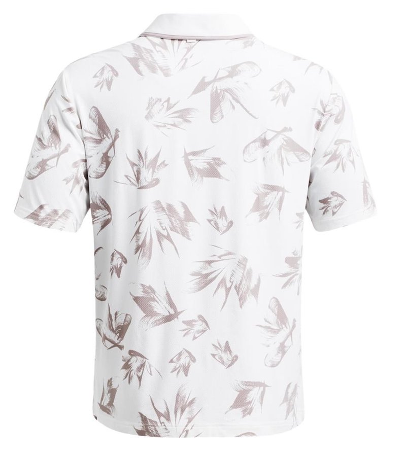 Under Armour Iso-Chill Edge polo homme, blanc/tetra gray