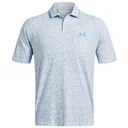 Under Armour Iso-Chill Verge polo homme, blanc/bleu rétro