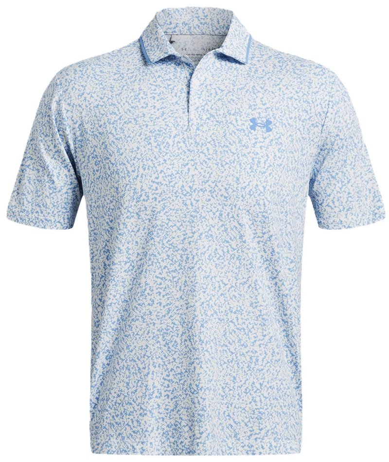 Under Armour Iso-Chill Verge polo homme, blanc/bleu rétro