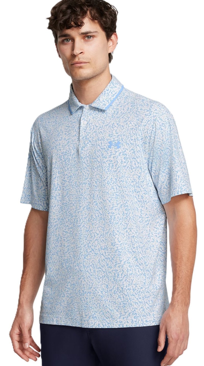 Under Armour Iso-Chill Verge polo homme, blanc/bleu rétro