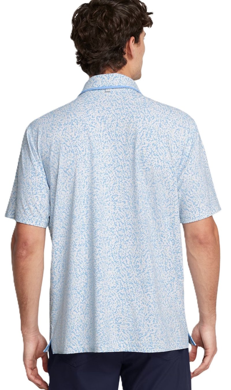 Under Armour Iso-Chill Verge polo homme, blanc/bleu rétro
