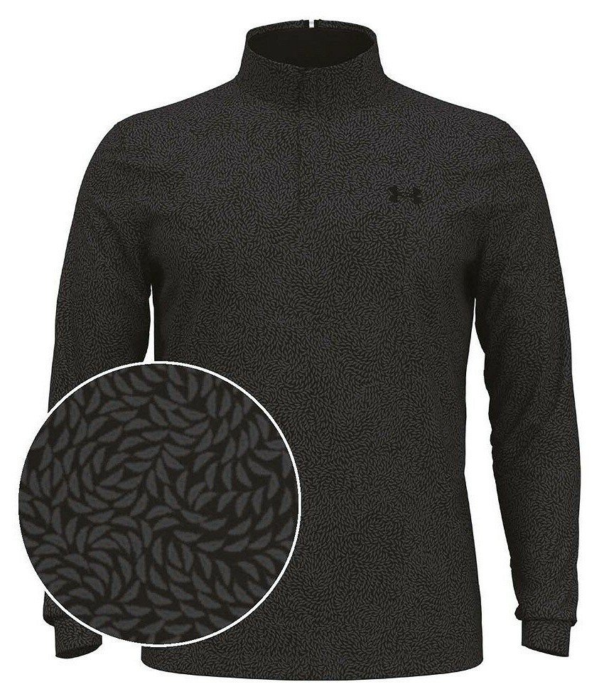 Under Armour Playoff Printed 1/4 Zip sweat-shirt homme, noir/castlerock