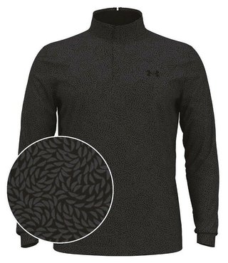 Under Armour Playoff Printed 1/4 Zip sweat-shirt homme, noir/castlerock