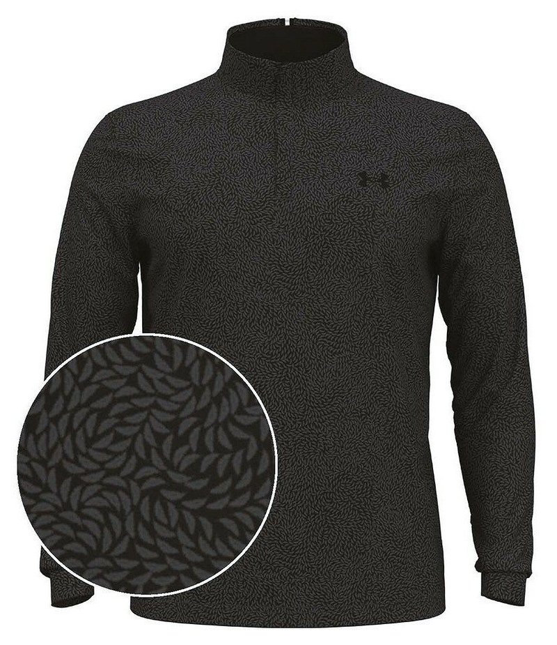 Under Armour Playoff Printed 1/4 Zip sweat-shirt homme, noir/castlerock