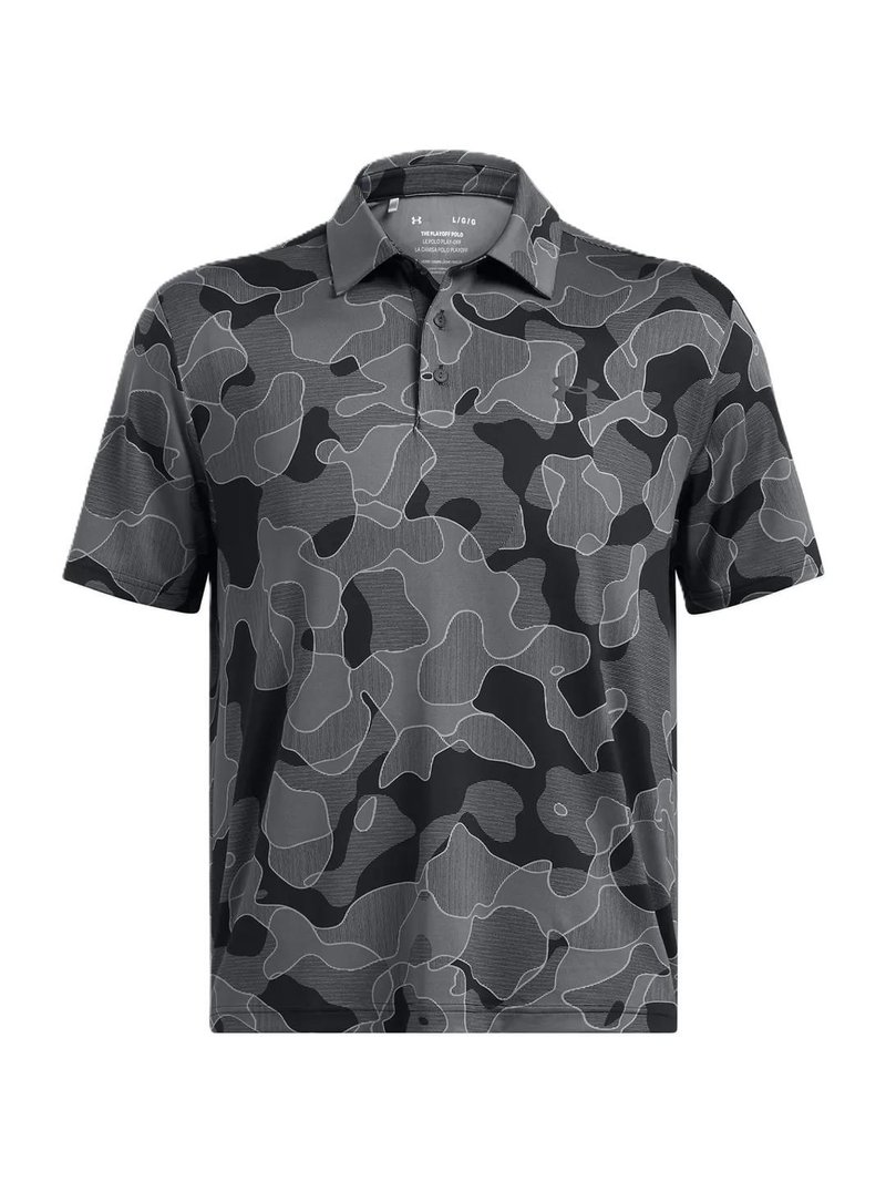 Under Armour Playoff 3.0 Printed polo homme, noir