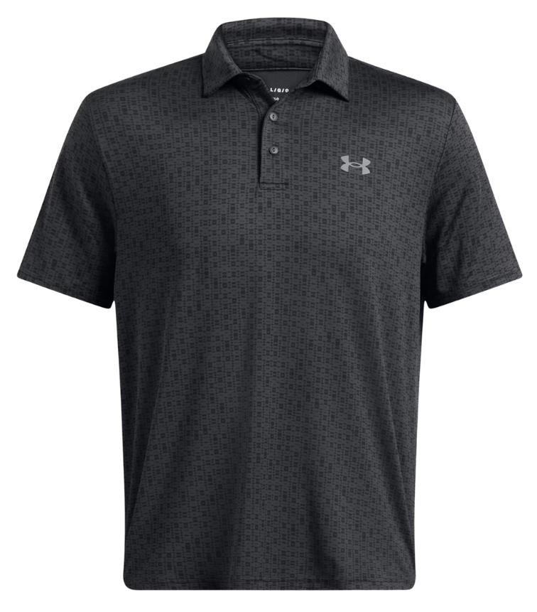 Under Armour Playoff 3.0 Printed polo homme, anthracite/black/castlerock