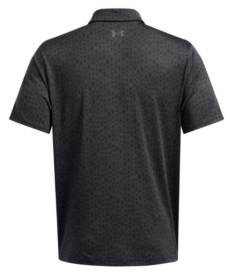 Under Armour Playoff 3.0 Printed polo homme, anthracite/black/castlerock