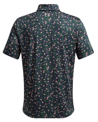 Under Armour Playoff 3.0 Printed polo homme, midnight navy/forest green/tetra gray