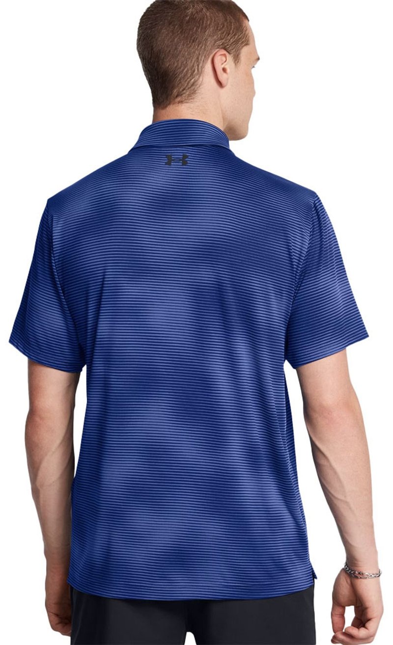 Under Armour Playoff 3.0 Printed polo homme, bleu/noir