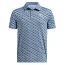 Under Armour Playoff Printed junior polo, bleu clair
