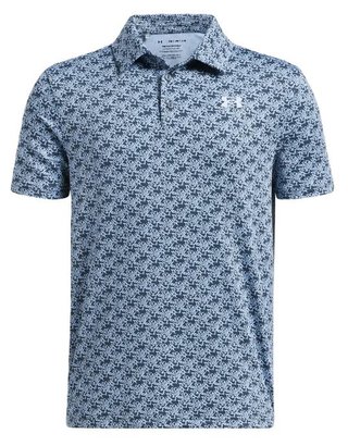 Under Armour Playoff Printed junior polo, bleu clair