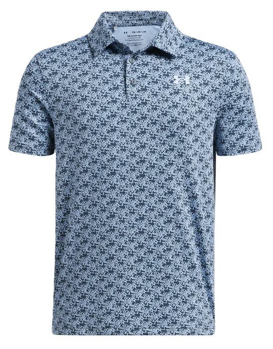 Under Armour Playoff Printed junior polo, bleu clair