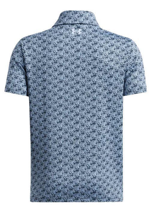 Under Armour Playoff Printed junior polo, bleu clair
