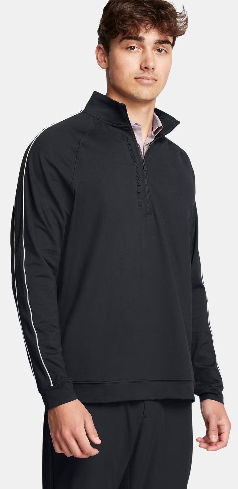 Under Armour Storm Midlayer 1/2 Zip sweat homme, noir/blanc