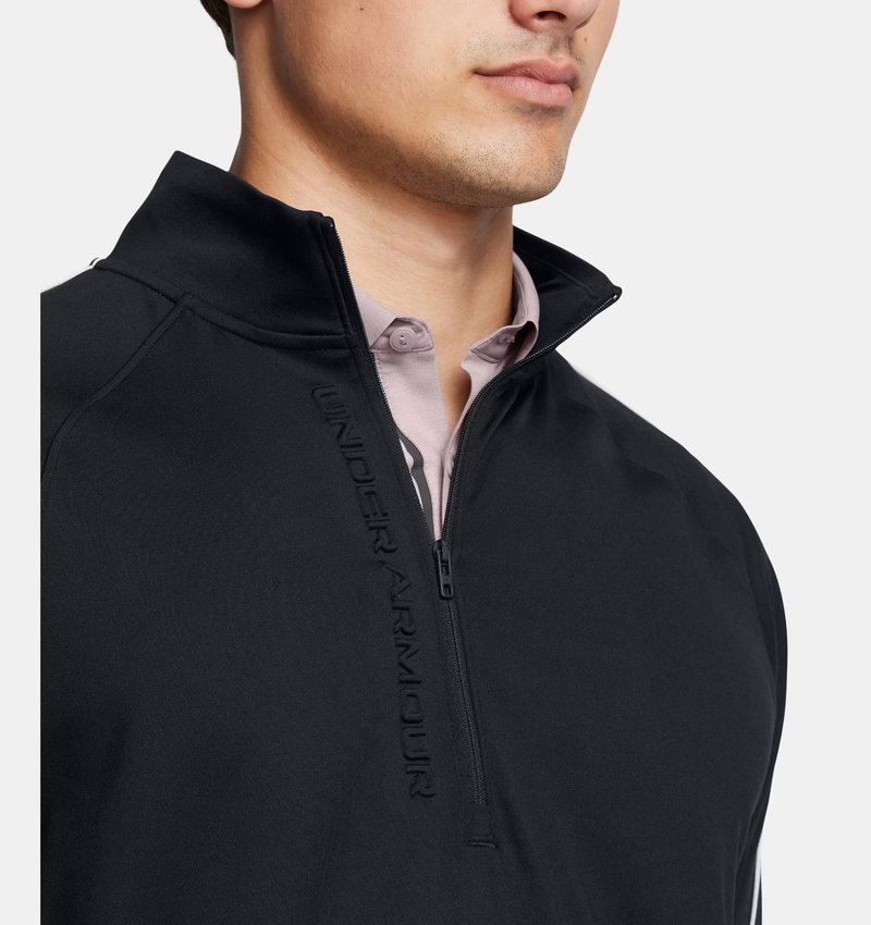 Under Armour Storm Midlayer 1/2 Zip sweat homme, noir/blanc