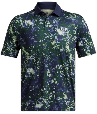 Under Armour T2G Printed polo homme, retro green/midnight navy