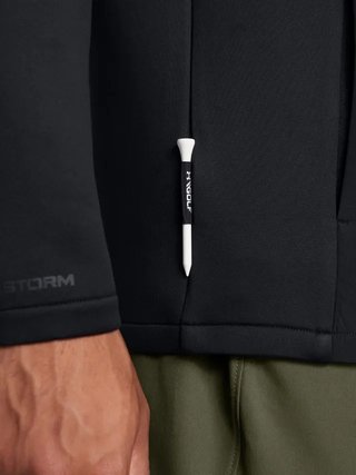 Under Armour Drive Pro Storm Hybrid 1/2-Zip sweat homme, noir