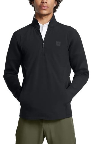 Under Armour Drive Pro Storm Hybrid 1/2-Zip sweat homme, noir