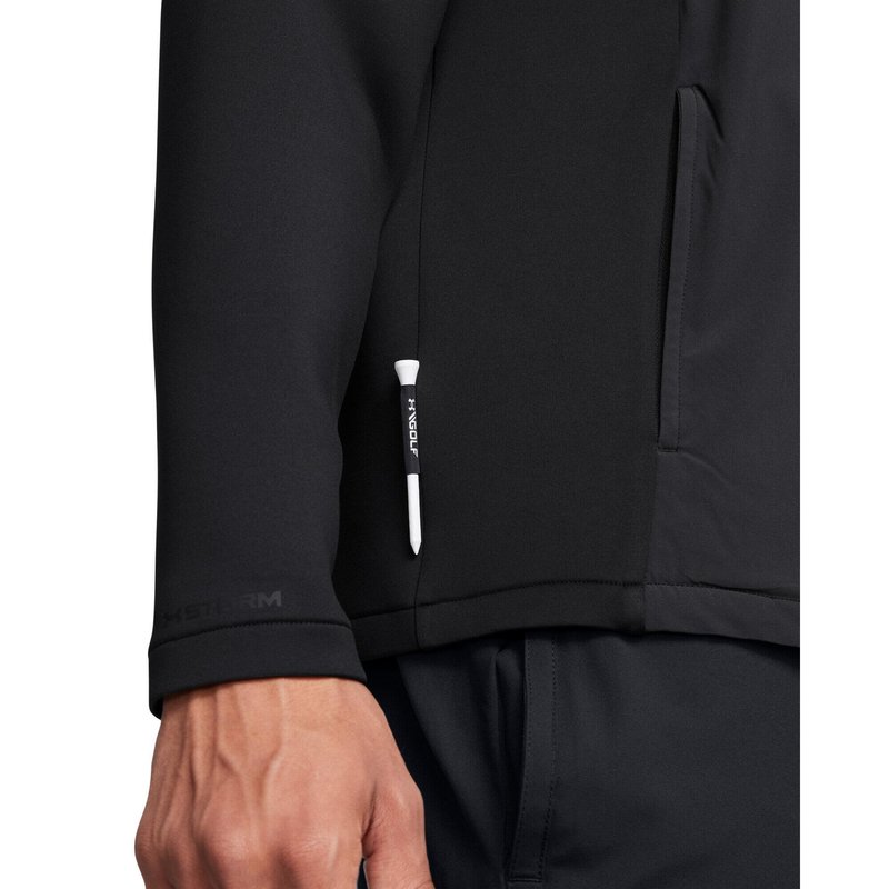 Under Armour Drive Pro Storm Hybrid 1/2-Zip sweatshirt homme, anthracite/noir/argent métallique