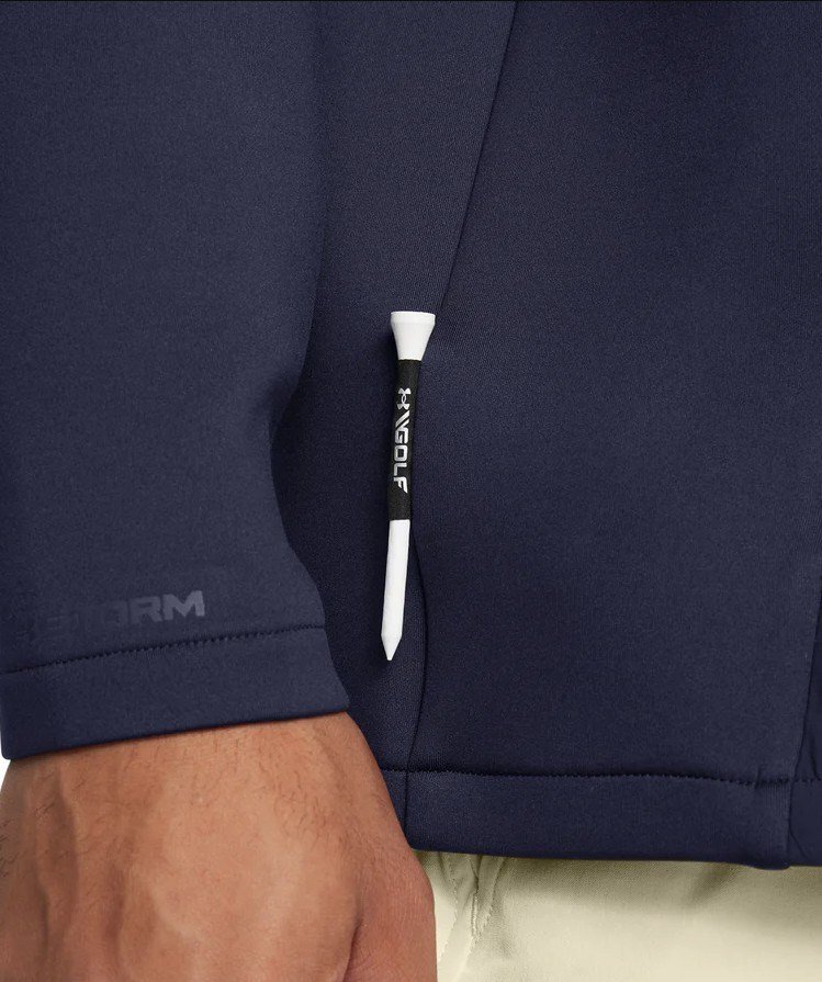 Under Armour Drive Pro Storm Hybrid 1/2-Zip sweatshirt homme, midnight navy