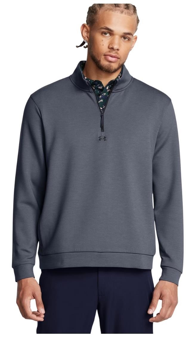 Under Armour Drive pull-over homme, downpour gray/gravel/black