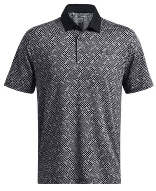Under Armour Playoff 3.0 Check Jacquard polo homme, noir/blanc