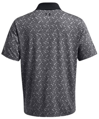 Under Armour Playoff 3.0 Check Jacquard polo homme, noir/blanc
