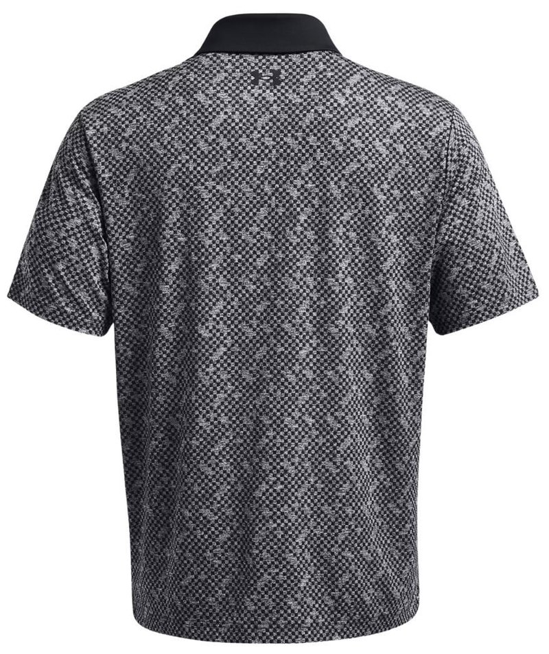 Under Armour Playoff 3.0 Check Jacquard polo homme, noir/blanc