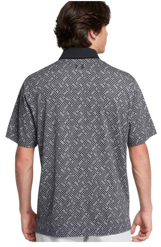 Under Armour Playoff 3.0 Check Jacquard polo homme, noir/blanc