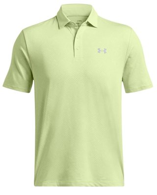 Under Armour Playoff 3.0 Check Jacquard polo homme, retro green/white/forest green