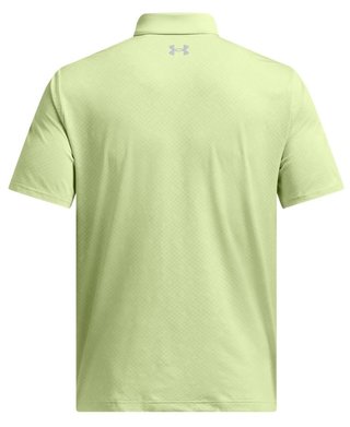 Under Armour Playoff 3.0 Check Jacquard polo homme, retro green/white/forest green
