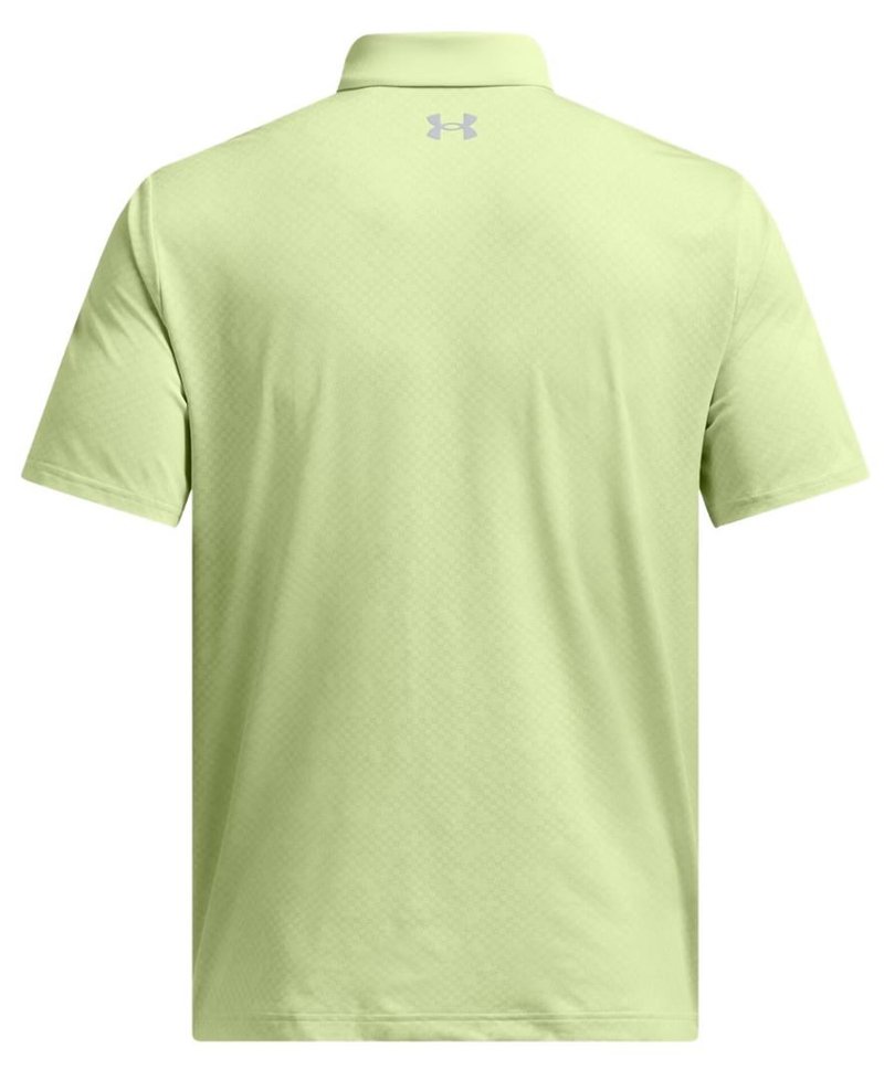 Under Armour Playoff 3.0 Check Jacquard polo homme, retro green/white/forest green