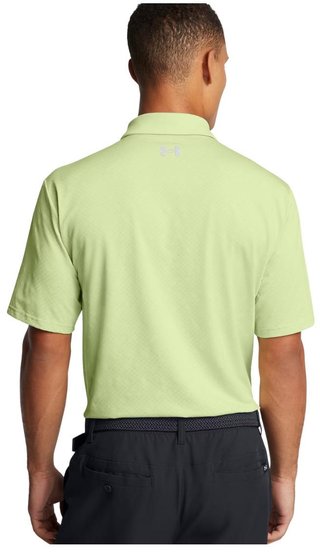 Under Armour Playoff 3.0 Check Jacquard polo homme, retro green/white/forest green
