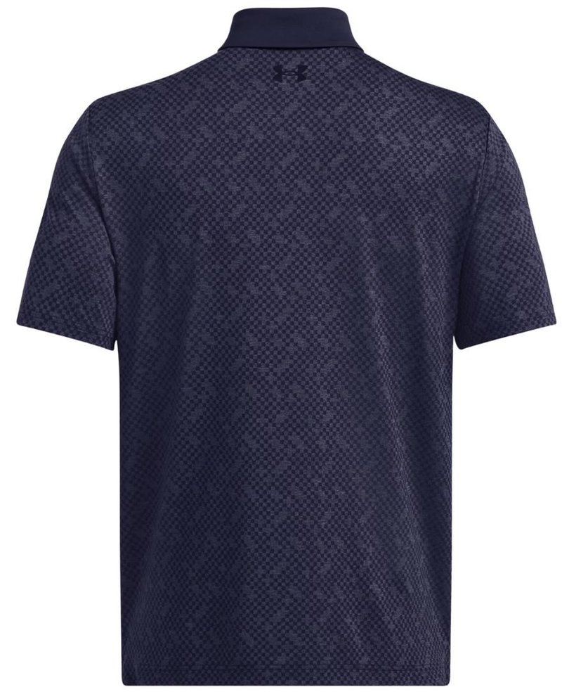 Under Armour Playoff 3.0 Check Jacquard polo homme, midnight navy
