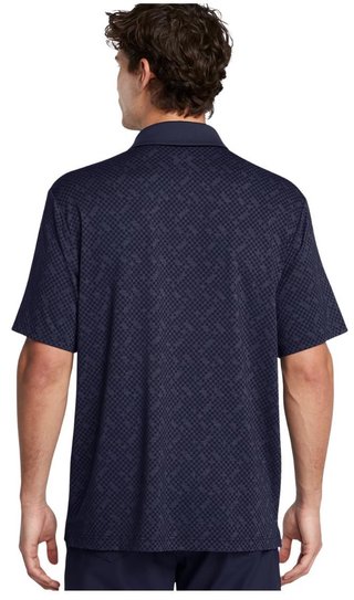 Under Armour Playoff 3.0 Check Jacquard polo homme, midnight navy