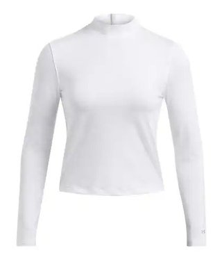 Under Armour Drive Long Sleeve Mock t-shirt femme, blanc